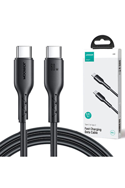 Joyroom Cablu Date si Incarcare (A26-CC3), USB-C, PD60W, QC3.0, 3A, 1m, Black