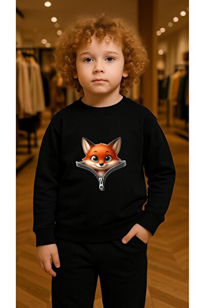 playwear Set pentru copii Hanorac cu imprimeu FOX FER pentru fete și băieți, ...