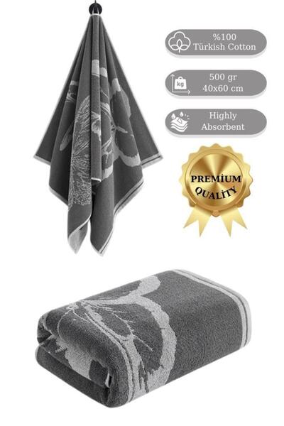 Karna Home Cotton Havlu Kelebek Desen Karna 500 Gr. 40x60 Cm