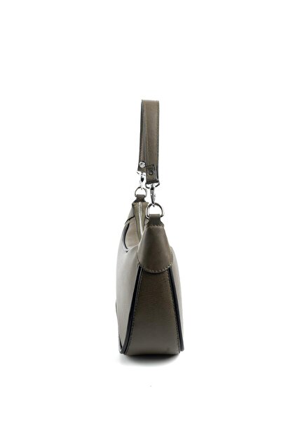 Silver Polo Silver & Polo Khaki - Black Sp1180 Women's Shoulder Bag