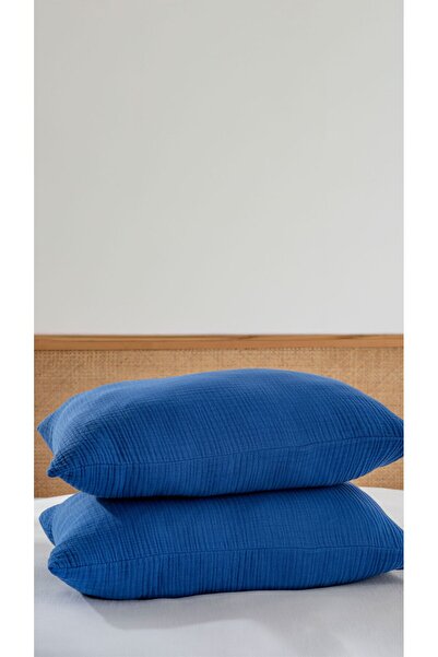 MYLASA HOME Muslin Pillowcase – Ultra Soft 4 Layers Muslin Cotton (50×70 cm) ...