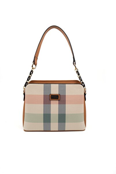 Silver Polo Silver & Polo Cream - A.Taba Sp937 Women's Shoulder Bag