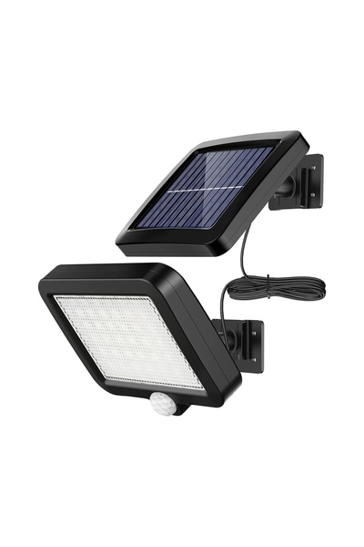 LEDIGANT Lampă solară 56 LED SMD, senzor mișcare, 3 moduri, perete, alb rece,...