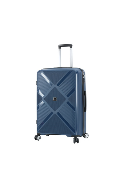 Madisson Cărucior mare SW53103, 76x50x30 cm, 100% polipropilenă, încuietoare, 4 roți 360°, albastru marin