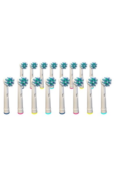 KOMA NK01 - Set de 16 capete de schimb compatibile cu periuțele de dinți Brau...