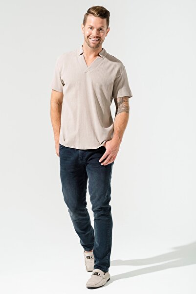 FOR YOU MODA Sternkragen-Steinhemd