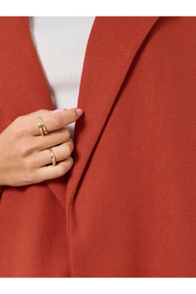 Styli Solid Blazer Neck Open Abaya