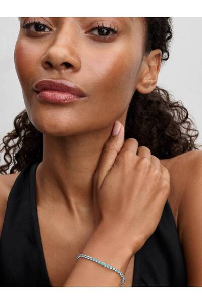 Pandora Bratara tenis stralucitoare Cristal Albastru din Argint 925 - 18cm