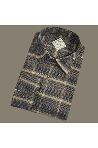 Elines butiq Klasik %100 cotton uzun kollu terletmeyen kışlık gömlek