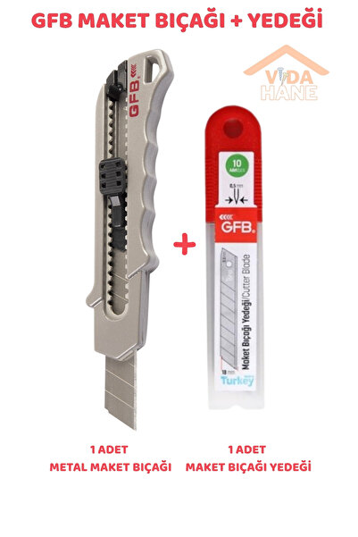 GFB VİDA HANE METAL MAKET BIÇAĞI VE YEDEĞİ 1 TAKIM