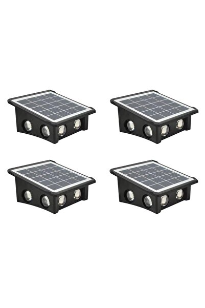 LEDIGANT Set 4 Lampi Solare cu 8 LED-uri, IP65, 3 Culori 6500K 4000K 3000K