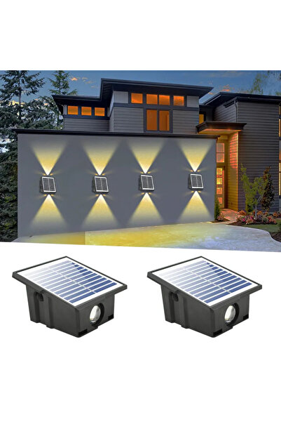 LEDIGANT Lampa solara 2 LED-uri, IP65, RGB