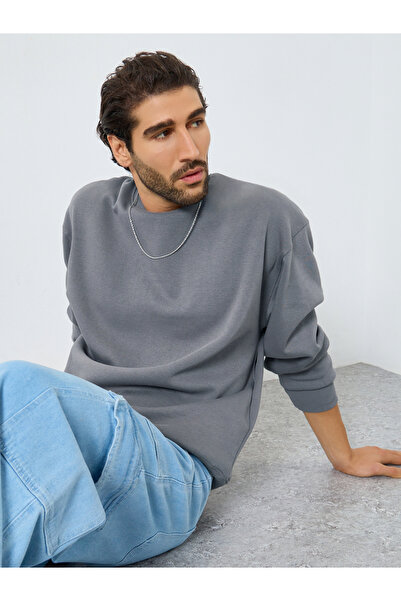 Styli Boxy Fit Fleece Sweatshirt