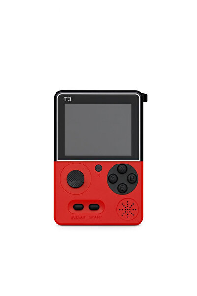 BaoBao T3 Portable Retro Console with 500 Classic Games – Red, 3.5inch screen, color, 13.5x9.5x5cm