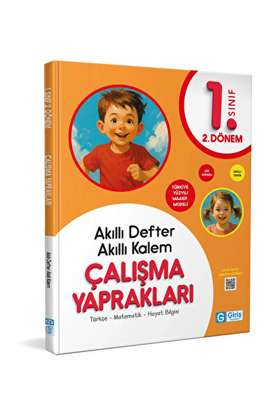 Giriş Yayınları 1. Sınıf Akıllı Defter Akıllı Kalem Çalışma Yaprakları 2026-2027