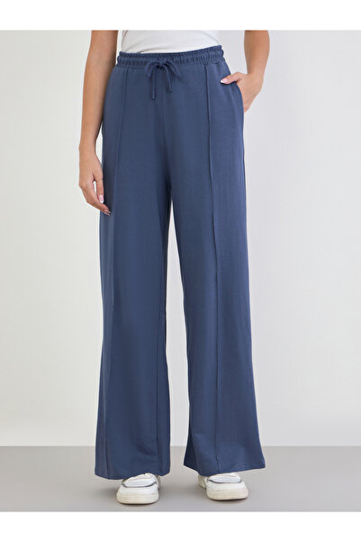 Styli Women Blue Wide Leg Joggers
