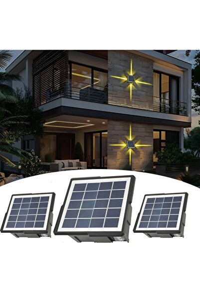 LEDIGANT Set 3 Lampi Solare cu 4 LED-uri, IP65, 3 Culori 6500K 4000K 3000K