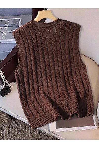 ATE ÖZGÜNEŞ TRİKO TEKSTİL Triko Hair Braided Men's Sweater New Season