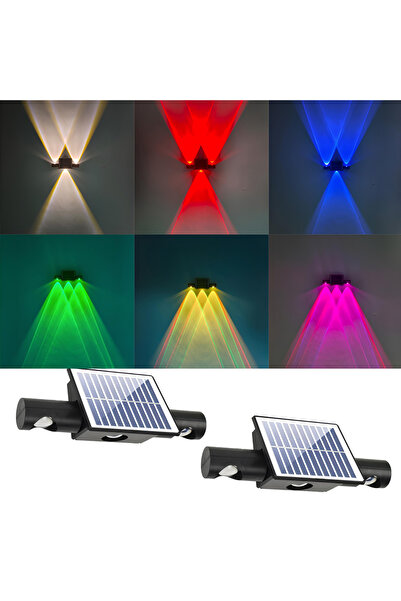 LEDIGANT Lampa solara 3 LED-uri, IP65, RGB