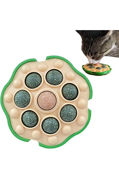 pawzee كرات النعناع البري للقطط - لعبة تنظيف أسنان كرة النعناع البري تُعلق على الحائط داخل المنزل