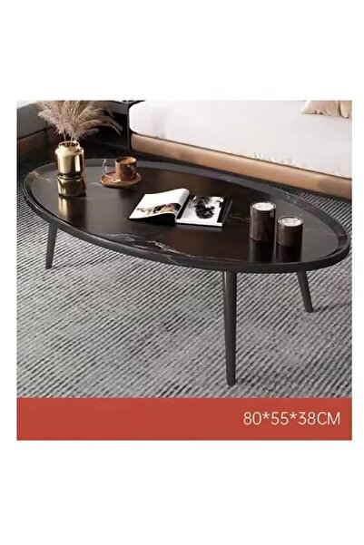 NKX Coffee Table For Home and Office Original Black Color Frame 80CM