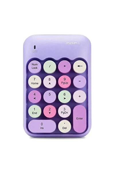 RabbitTech Renkli Daktilo Tarzı Vintage Kablosuz Wıreless Numeric Keypad 18 T...