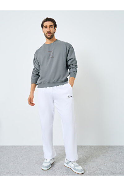 Styli Eco Earth Relaxed Fit Printed Fleece Sweatshirt