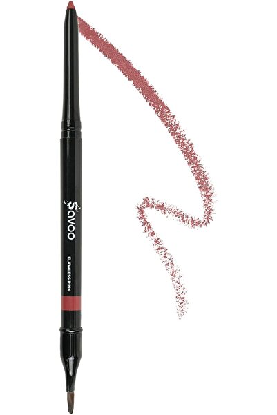 SAVOO Lip Liner - Creamy Long-Lasting Pencil with Jojoba Oil & Lip Booster Pe...