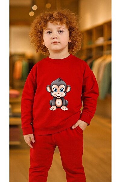 playwear Παιδικό Φούτερ Σετ ΜΠΛΕ ΜΑΤΙΑ Με στάμπα για κορίτσια και αγόρια με λ...