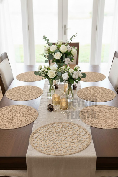 Çt Çeyizci Tekstil Charger, Coffee American Service 6-Piece Charger, 6-Piece Charger, 6-Piece Plate Base