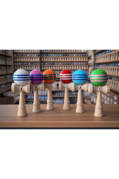Inovius Ξύλινο Kendama, 18cm - Διάφορα χρώματα - DKEND3013