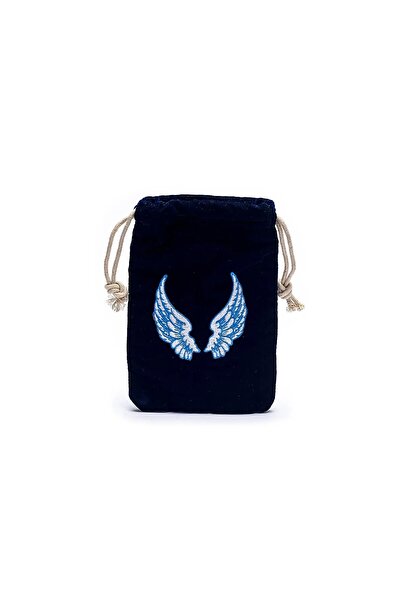 bag Saculet din catifea cu aripi de înger -- 19x13 cm
