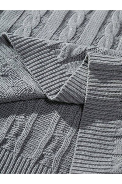 ATE ÖZGÜNEŞ TRİKO TEKSTİL Triko Hair Braided Men's Sweater New Season