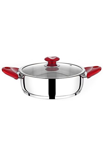 ÖNCÜ MUTFAK EŞYALARI 26 CM PASLANMAZ ÇELİK BASIK TENCERE