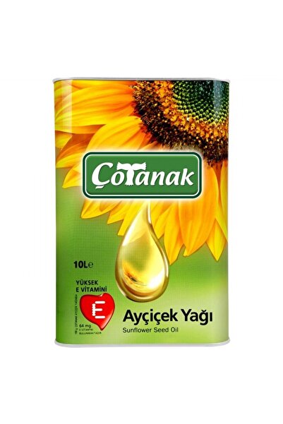 Çotanak Teneke Ayçiçek Yağı 10 lt