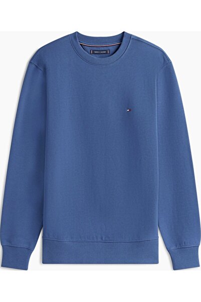 Tommy Hilfiger Bluza pentru bărbați, albastru, 100% bumbac, logo brodat, stil casual premium S