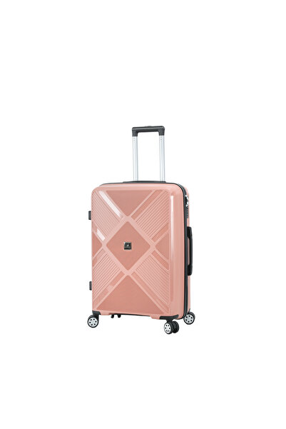 Madisson Cărucior mediu SW53103, 66x45x25 cm, 100% polipropilenă, încuietoare, 4 roți 360°, roz