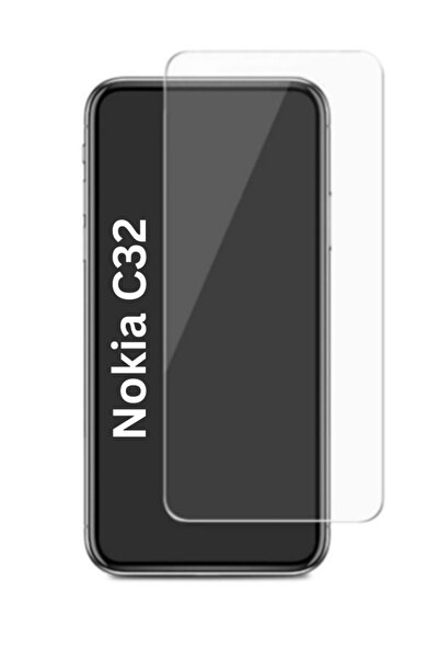 SKYDDAR INNOVATION Film for Nokia C32, 9H Protection, 0.3mm, Clear Vision, set with sticker, Transparent