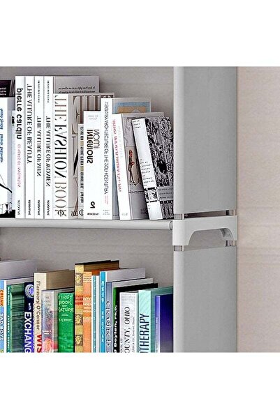 BLOOMING TIME 4-Tier Grey Cube Storage Shelf Organizer (41 x 29 x 125 cm)