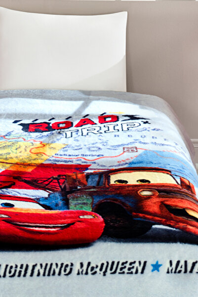 Özdilek Cars Mcqueen Road Disney Lisanslı Tek Kişilik Çocuk Battaniyesi 155x215 Cm