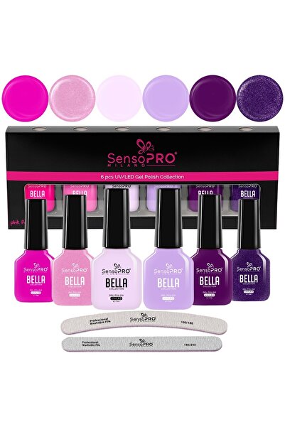 SensoPRO Milano Set de 6 oje semipermanente SensoPRO Milano, BELLA Romance