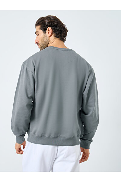 Styli Eco Earth Relaxed Fit Printed Fleece Sweatshirt