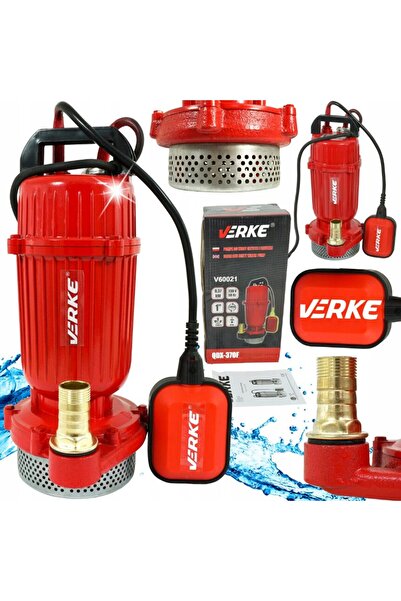 VERKE Pompa submersibila cu plutitor pentru apa 1", 0.37kw debit 5 m3/h,