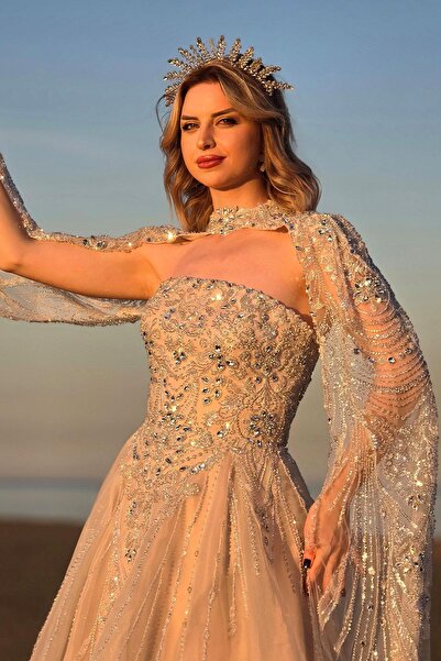 Yonca Moda Evi Bej Nadide Nişanlık 8050