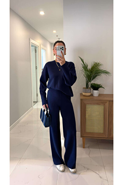 BİRCANÇİL Set de tricotaje MD Tika bleumarin