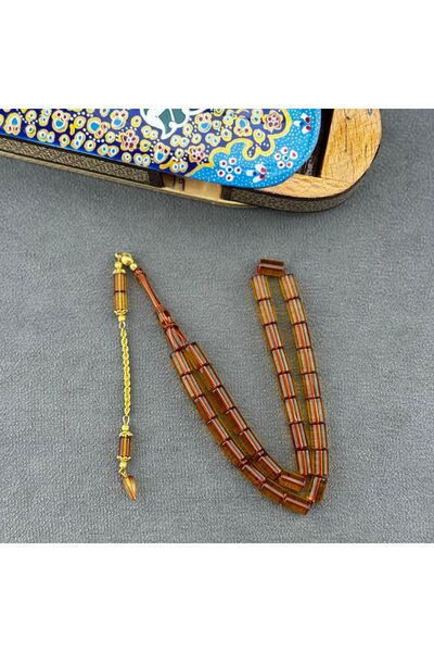 Bülbül Tesbih Altın Püskül Eski Alman Oyun Zarı