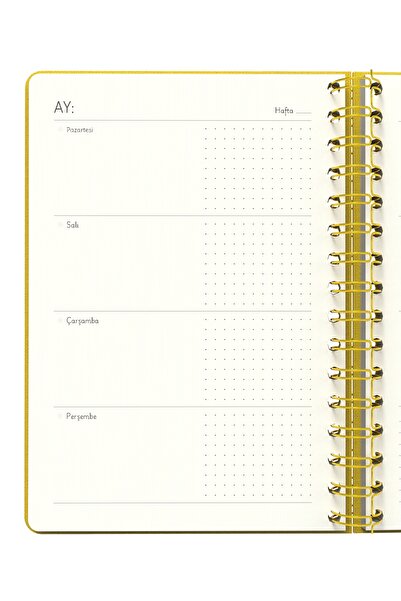 Meli Melek Melimelek Planner Yellow (Paperback) - Ceyda Düvenci