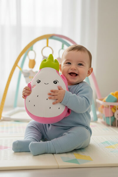 craftivio Sevimli Ejder Meyvesi Figür Peluş Oyuncak Yumuşacık Bebek Uyku ve O...