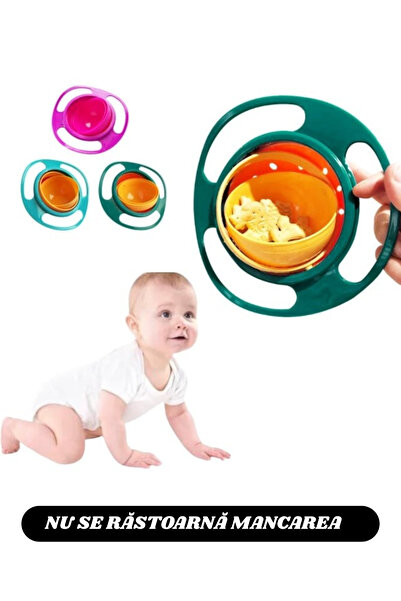 Gyro Bol anti-varsare pentru copii – 360° Bowl, nu se răstoarnă