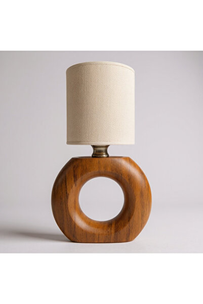 Cristalin Aydınlatma Golf Minimalist Natural Wood Lampshade